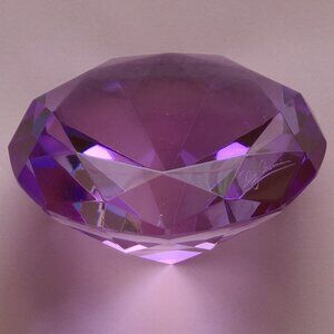 Oleg Cassini Crystal Paperweight